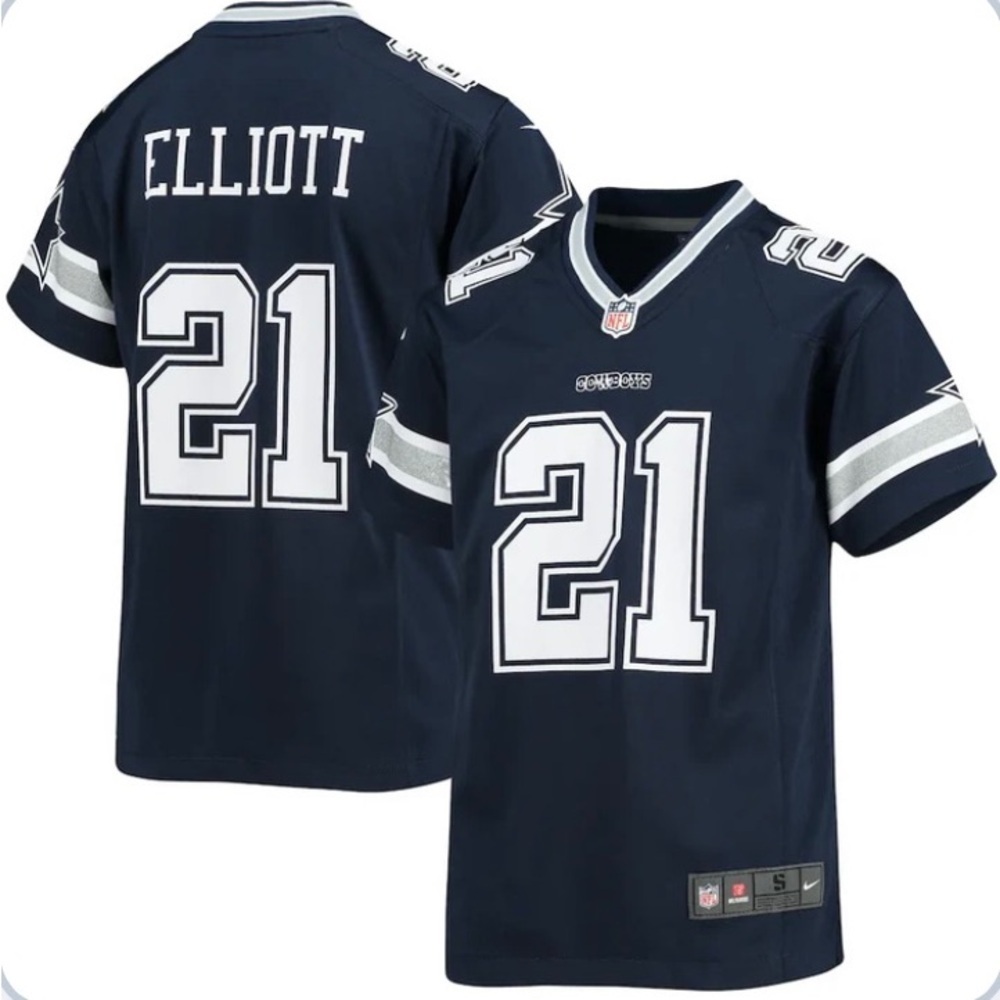 Dallas Cowboys Jersey Ezekiel Elliot EUC youth Large boys L NFL football​​​